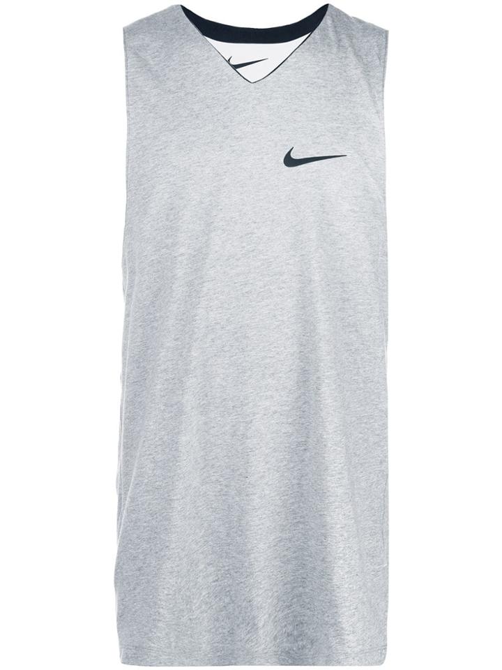 Nike Chest Logo Tank Top - Grey