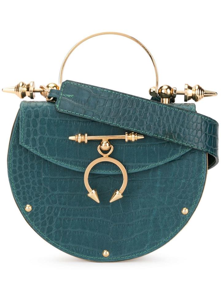 Okhtein Oak On Brass Crossbody Bag - Green