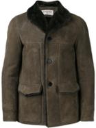 Saint Laurent Shearling Coat, Men's, Size: 50, Green, Sheep Skin/shearling
