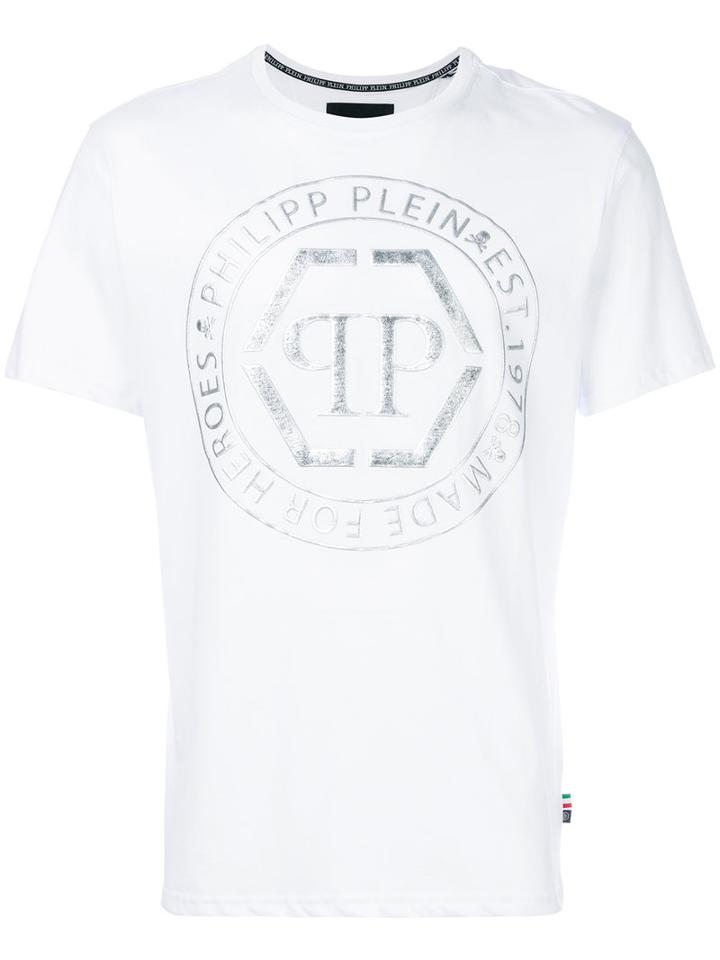Philipp Plein - Logo Print T-shirt - Men - Cotton - S, White, Cotton