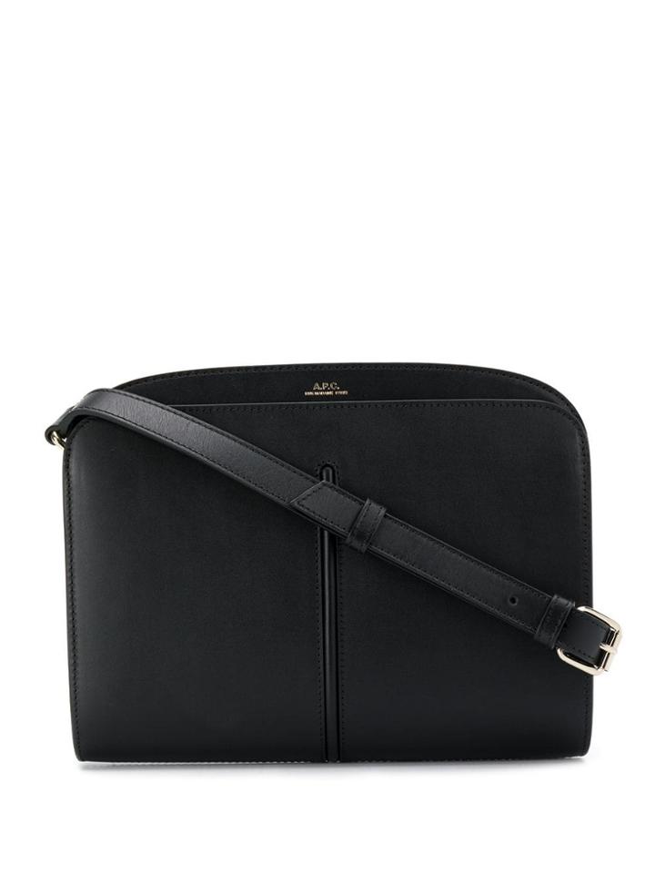 A.p.c. Curved Crossbody Bag - Black