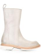 Rick Owens Round Toe Boots - Nude & Neutrals