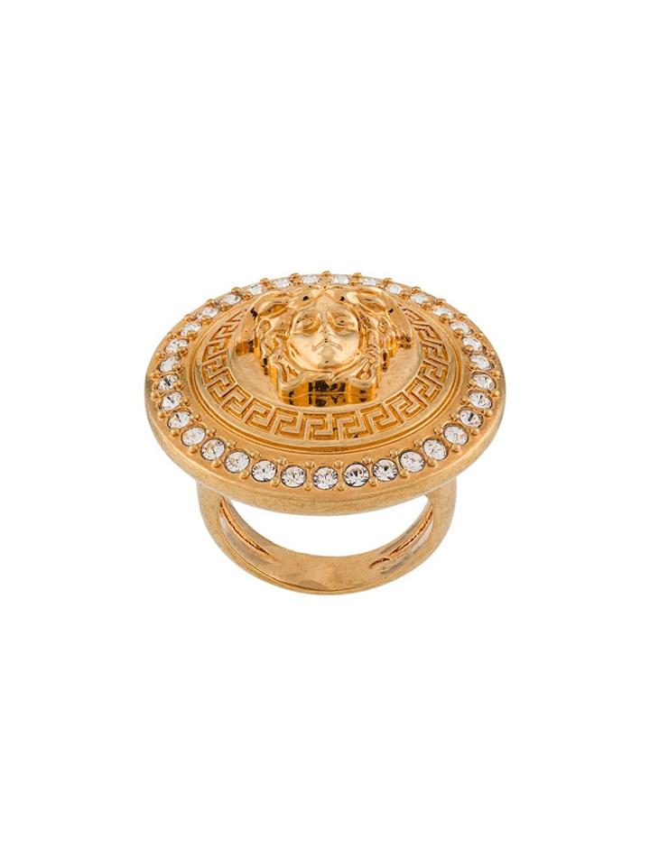 Versace Medusa Medallion Ring - Gold