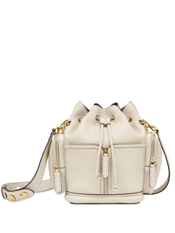 Fendi Small Mon Tresor Bucket Bag - White