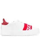 Gcds Logo Low Top Sneakers - White