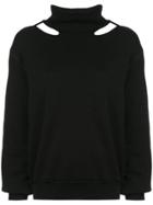 Unravel Project Cut-out Turtleneck Sweater - Black