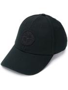 Stone Island Embroidered Logo Cap - Black
