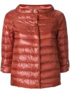 Herno Quilted Cropped Jacket - Yellow & Orange