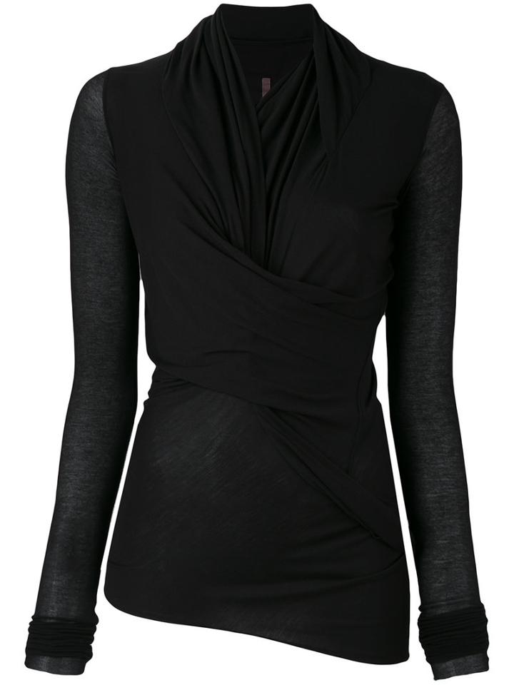 Rick Owens Drkshdw - Jumbo Top - Women - Cotton/polyamide/viscose - One Size, Black, Cotton/polyamide/viscose