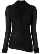 Rick Owens Drkshdw - Jumbo Top - Women - Cotton/polyamide/viscose - One Size, Black, Cotton/polyamide/viscose
