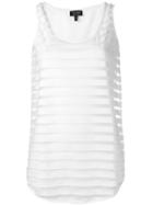 Armani Jeans Layered Fitted Dress, Women's, Size: 38, White, Cotton/spandex/elastane