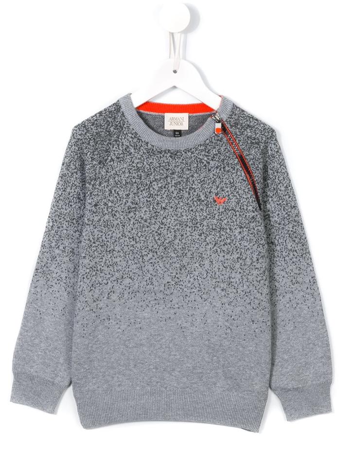 Armani Junior Crew Neck Jumper, Boy's, Size: 12 Yrs, Grey
