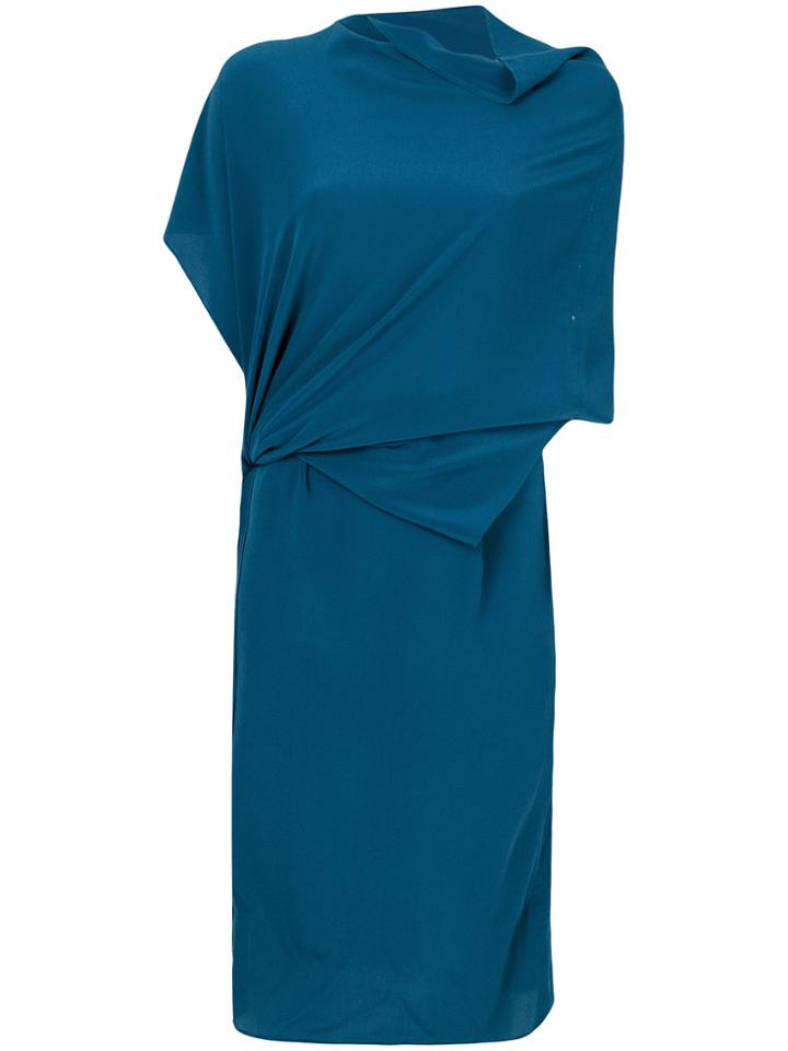 Humanoid Draped Dress - Blue