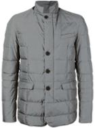 Herno Padded Jacket, Men's, Size: 48, Grey, Feather Down/polyamide/fluorofibra
