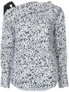 Proenza Schouler - Popcorn Flower Off The Shoulder Top - Women - Cotton - 8, White, Cotton