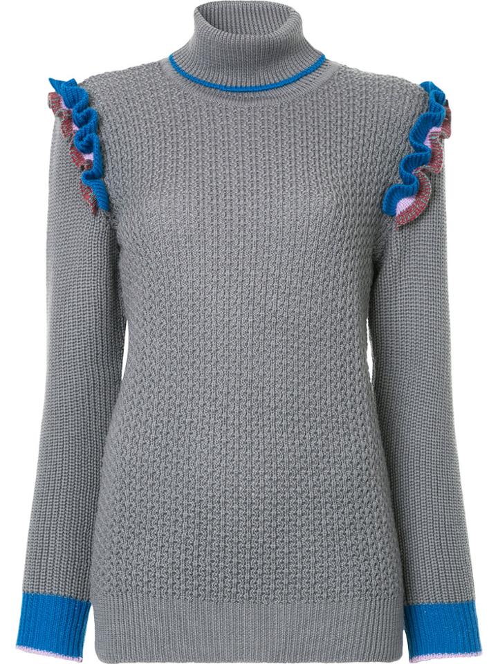 Anna October Long Sleeve Knitted Jumper - Grey