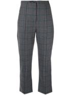 Jonathan Simkhai Glen High-rise Plaid Trousers - Grey