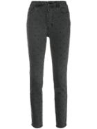 Ulla Johnson Dotted Cropped Jeans - Black