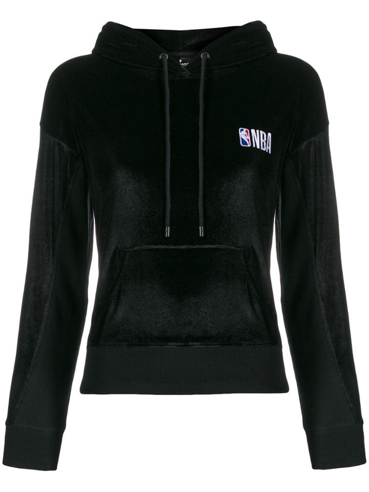 Marcelo Burlon County Of Milan Nba Velvet Hoodie - Black