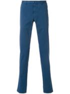 Dell'oglio Classic Slim-fit Chinos - Blue