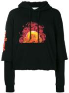 Off-white Hands And Flame Hoodie - Black