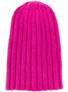 Laneus Ribbed Knit Beanie - Pink