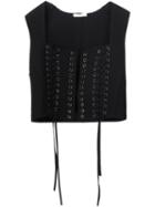 Tome Tie Fastening Cropped Waistcoat