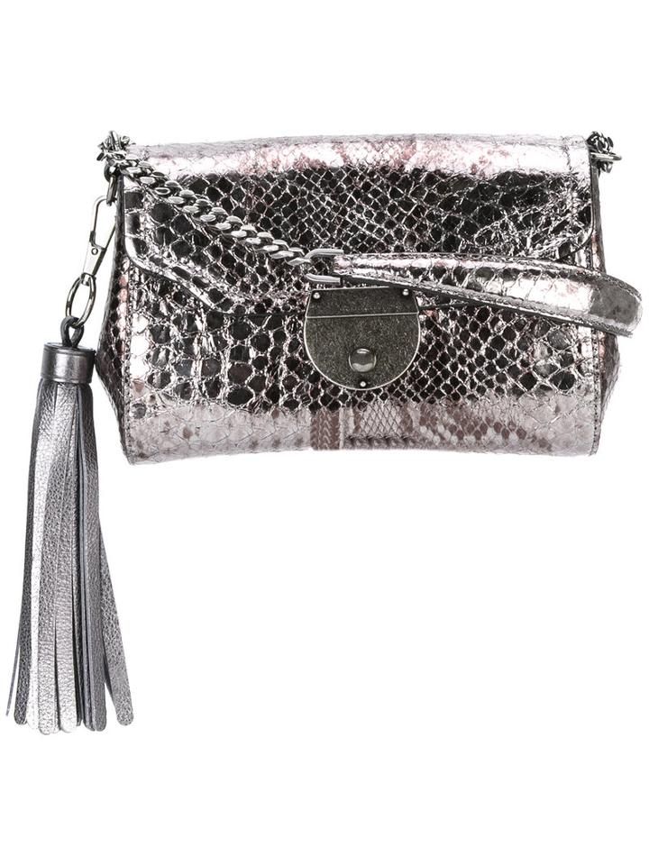 Marc Jacobs - Python Effect Shoulder Bag - Women - Leather - One Size, Grey, Leather