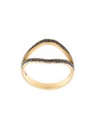 Marlo Laz 'the Nini' Diamond Ring, Women's, Size: 6 1/2, Yellow/orange