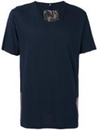 Ziggy Chen Colour Block T-shirt, Men's, Size: 54, Blue, Cotton