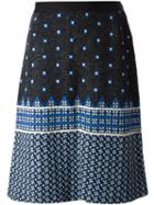 Lanvin Pre-owned Jacquard Knitted Skirt - Black