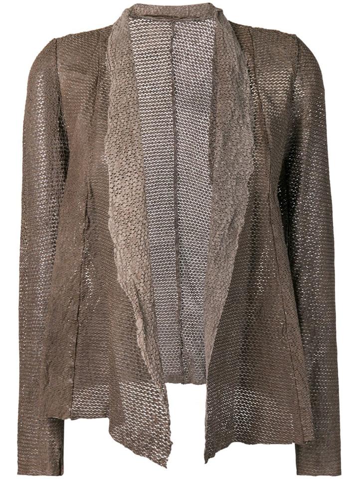 Salvatore Santoro Draped Leather Jacket - Brown