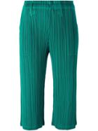 Pleats Please By Issey Miyake Light Flare Cropped Trousers