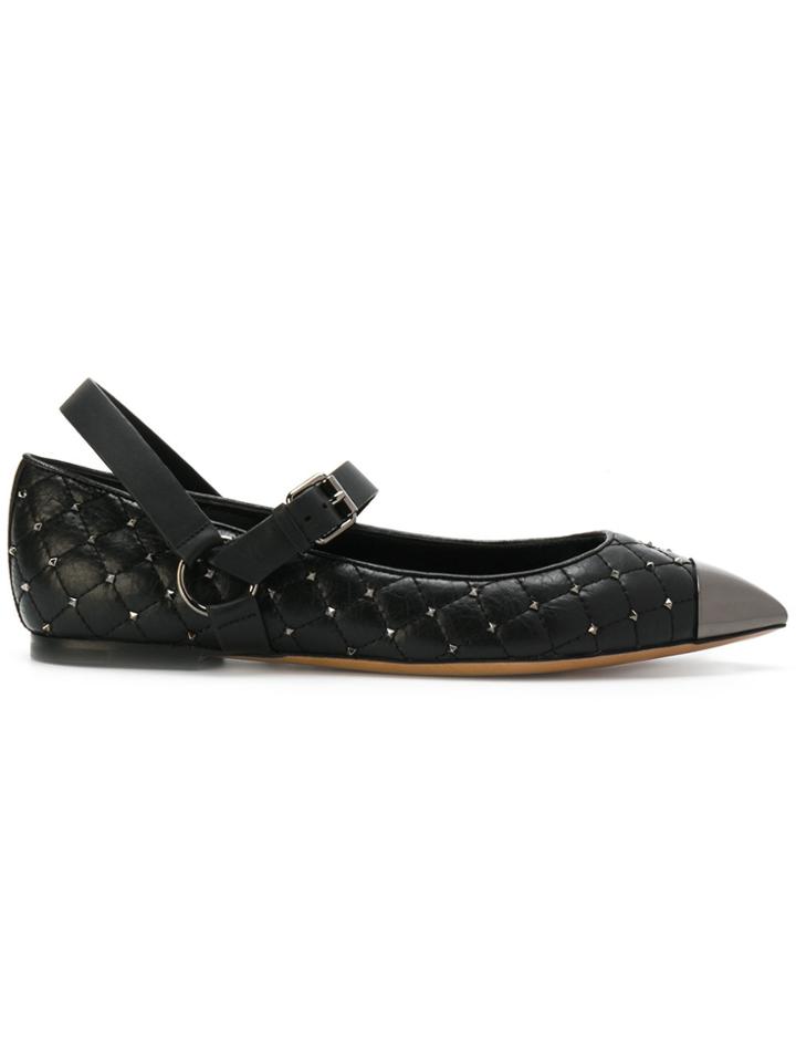 Valentino Valentino Garavani Rockstud Spike Ballerinas - Black