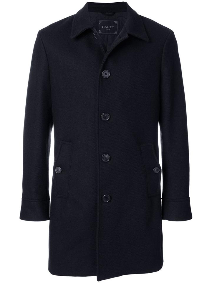 Paltò Classic Five Buttoned Coat - Blue