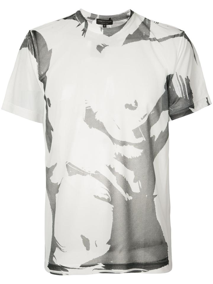 Comme Des Garçons Homme Plus Pigment Dyed T-shirt - White