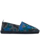 Castañer Pablo Camouflage Print Espadrilles - Blue
