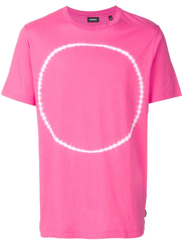 Diesel Tie Dye Ring T-shirt - Pink & Purple