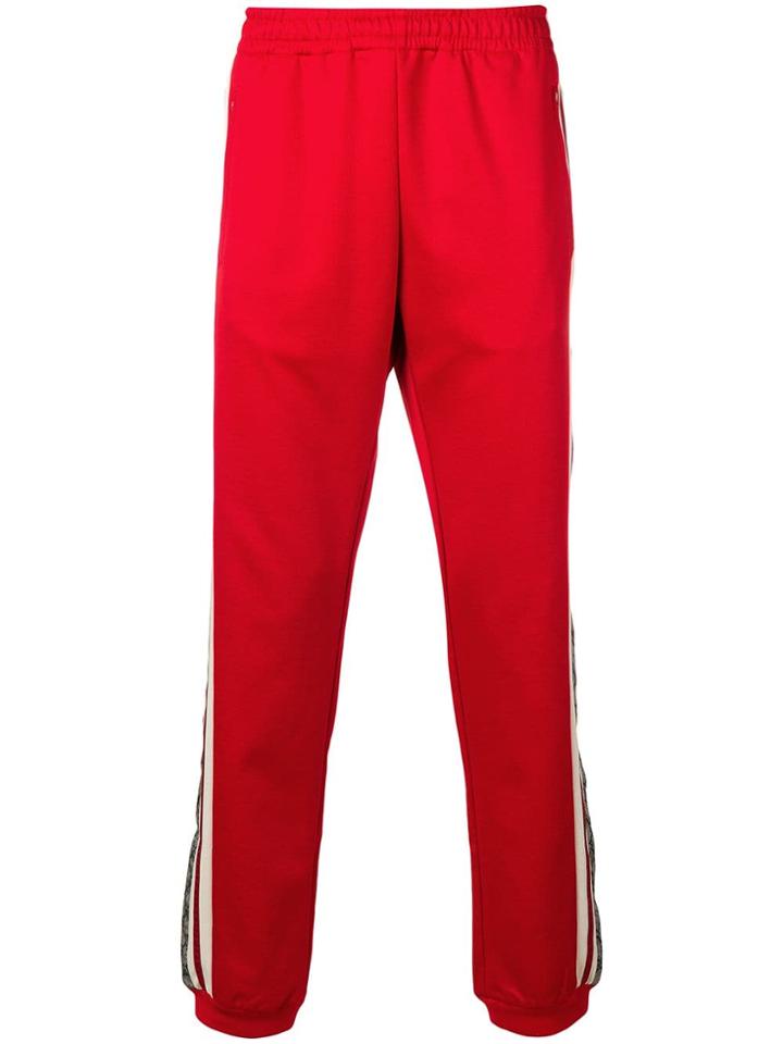 Gucci Oversize Technical Jersey Track Pants - Red