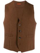 Barena Fitted Waistcoat - Brown