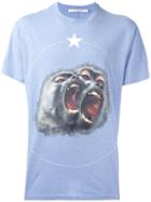 Givenchy Monkey Brothers Printed T-shirt, Men's, Size: Xs, Blue, Cotton