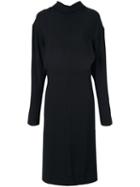 Marni - Envers Crepe Dress - Women - Acetate/viscose - 42, Black, Acetate/viscose