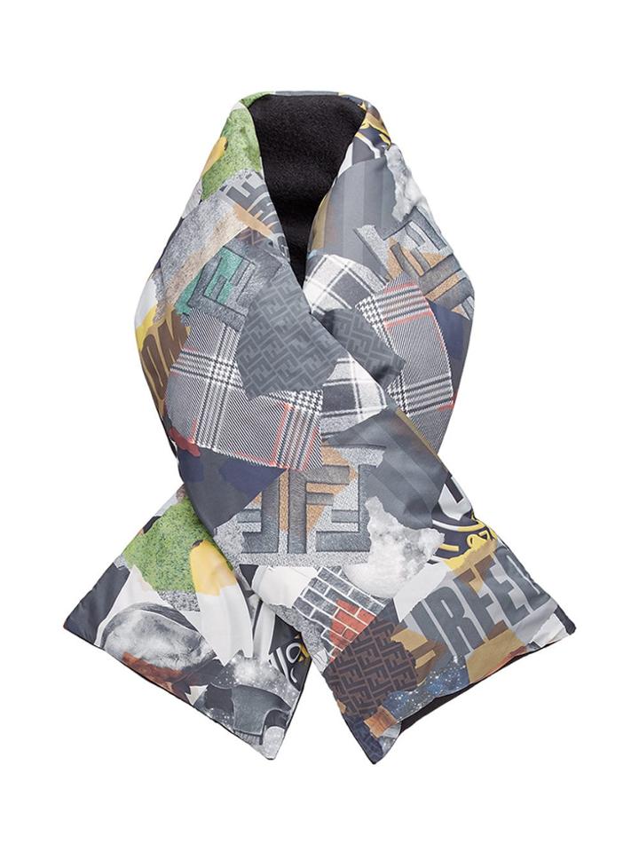 Fendi Remix Print Padded Scarf - Multicolour