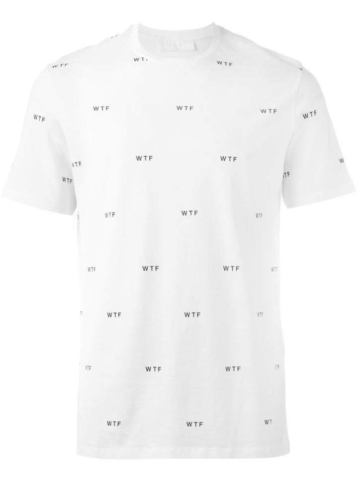 Neil Barrett 'wtf' Print T-shirt