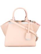 Fendi 3 Jours Tote Bag, Women's, Pink/purple, Calf Leather/metal (other)