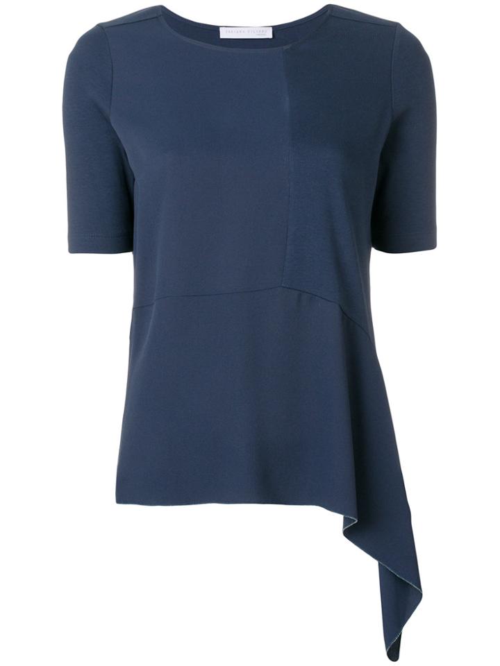 Fabiana Filippi Asymmetric T-shirt - Blue