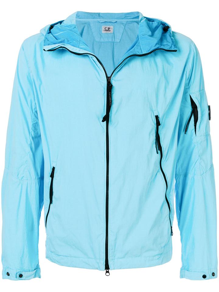 Cp Company Medium Zipped Jacket - Blue
