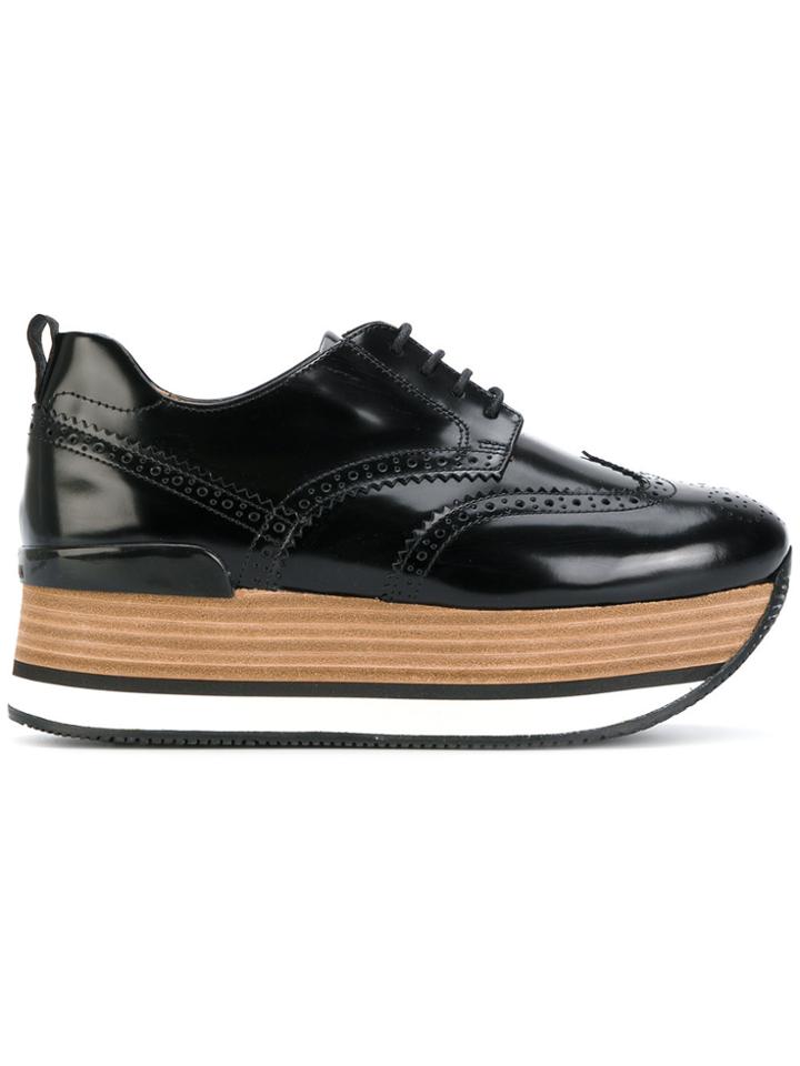 Hogan H222 Platform Sneakers - Black