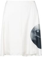 Jean Louis Scherrer Vintage Eye Print Skirt - Nude & Neutrals