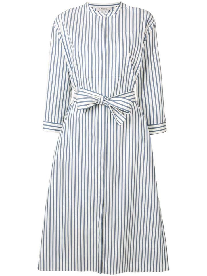 's Max Mara Striped Summer Dress - White